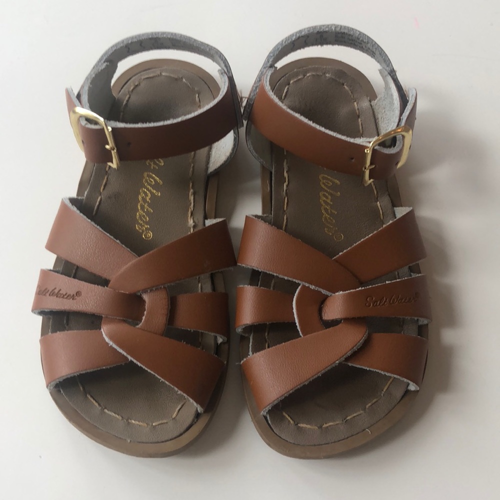 Salt-water Sandals Original Tan size 8